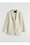 Belted Roba Collar Women's Blazer Jacket for Style Seekers from Uzg Store