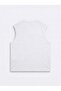 Sleeveless Printed White Undershirt - 2