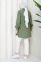 Women's Tunic with Eyelet Details and Zipper Closure - 4