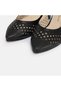 LARGE NUMBER WOMEN'S SHOES 41-42-43-44-BLACK SKIN - 7