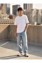 Flamlı Basic White T-Shirt