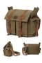 Waxed Canvas Messenger Bag - Large Size Functional Daily Vintage Multi-Compartment Water-Resistant - 7