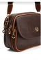 Women's Crossbody Bag with Flap and Zipper, Multi-Compartment Shoulder Bag - 7