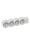 4-socket power strip, white-gray - 2