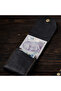 Handmade Genuine Leather Men's Wallet – Minimal Design with Snap Fasteners and Card Holder Money Compartments - 3