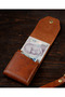 Handmade Genuine Leather Men's Wallet – Minimal Design with Snap Fasteners and Card Holder Money Compartments - 3