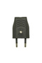 Flat plug 2.5A, black - 4