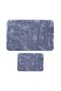 Set covoras baie, gri, 2 bucati