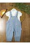Floral Embroidered Denim Jeans Baby Girl Salopet Set Gardener Holiday Set 6-9 Months, 9-12 Months, 12-18 Months, 18-24 Months - 2