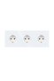 Triple socket Doc, IP20, white