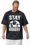 Arnold Stay Hungry Fitness Bodybuilding Sportsman Gym Printed Unisex Oversized Vintage Washed T-Shirt