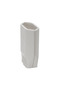 Flat coupler, without CP, plastic, IP20, rear exit, white - 3