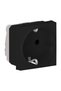 Himel single socket, 2 modules, black - 2