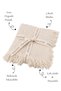 100% Organic Cotton 4-Layer Muslin Blanket – 120X110 cm |   A+ Soft Blanket , Hypoallergenic - 2