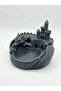 3D Design Dragon and Castle Themed Decorative Keychain Organizer - Jewelry Stand 19X19 cm - 2