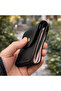 Handmade Genuine Leather Men's Wallet – Minimal Design with Snap Fasteners and Card Holder Money Compartments - 4