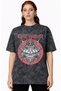 Iron Maiden Rock Metal Music Band Printed Unisex Oversized Vintage Washed T-Shirt - 2
