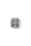 Double adapter socket 2.5A, white - 3