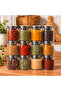 12-Piece Metal Vacuum Lid 500 ml Glass Spice Container Storage Container Legume Jar Food Container with Labels - 4