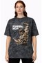 Arnold Pumping Iron Fitness Bodybuilding Athlete Printed Unisex Oversized Vintage Washed T-Shirt - 2