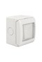 Simple switch, IP54, white - 2