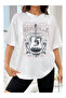 Unisex Music City Printed Oversize T-shirt