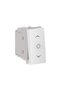 Himel Sun Visor switch, simple, modular, IP20, white