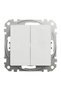 Sedna New double switch, IP20, white