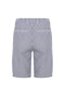 Men's Indigo Striped Straight Fit Tie-Back Shorts - 3
