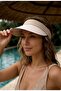 Soleil Vizör – Women's Summer Sun Hat with Wide Brim |   Beach & Pool Use - 2