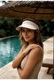 Soleil Vizör – Women's Summer Sun Hat with Wide Brim |   Beach & Pool Use