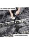 Shaggy Fluffy Area Rug, Grey & Black Faux Fur Soft Carpet, Cozy Modern Home Decor for Living Room - 7