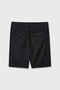 Men's Black Straight Fit Tie-Waist Lyocell Shorts - 2