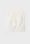 Men's Stone Color Straight Fit Tie-Waist Shorts - 2