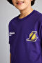 100% Cotton Nba Los Angeles Lakers New Regular Fit Crew Neck Short Sleeve T-Shirt for Boys G7613A - 6