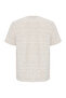 Men's Navy Blue Striped Crew Neck T-Shirt - 2
