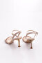 Pm161-K203 Women's Stone Twist Patterned Heeled Shoes - 3