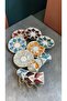 Kaleo 6-Piece Gold Decorated Hand Painted Porcelain Coffee Cup Set - 4