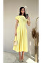 Pleated Waist-Tied Short Sleeve Dress - 4