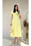 Pleated Waist-Tied Short Sleeve Dress - 5