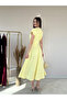 Pleated Waist-Tied Short Sleeve Dress - 3