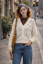 Embroidered Romantic Cardigan for Women White - 5