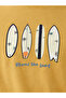 Typography Back Print Oversized Mustard T-shirt - 4
