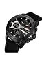 Men's Water Resistant Chronograph Watch 9156 - 47 mm - Black - 6