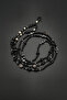 Original Natural Stone Hypersthene Tourmaline Agate Hematite Silver Glasses Cord - 4