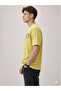 Graphic Back Print Oversized Lime T-shirt - 2