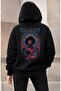 Unisex Oversized Jimi Hendrix Back Printed Hooded Sweatshirt - 3