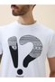Printed Regular Fit White T-shirt - 4