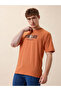 Typography Back Print Oversized Rust T-shirt - 6