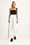 Women's Trousers with Side Stripes Wide-Leg White - 2